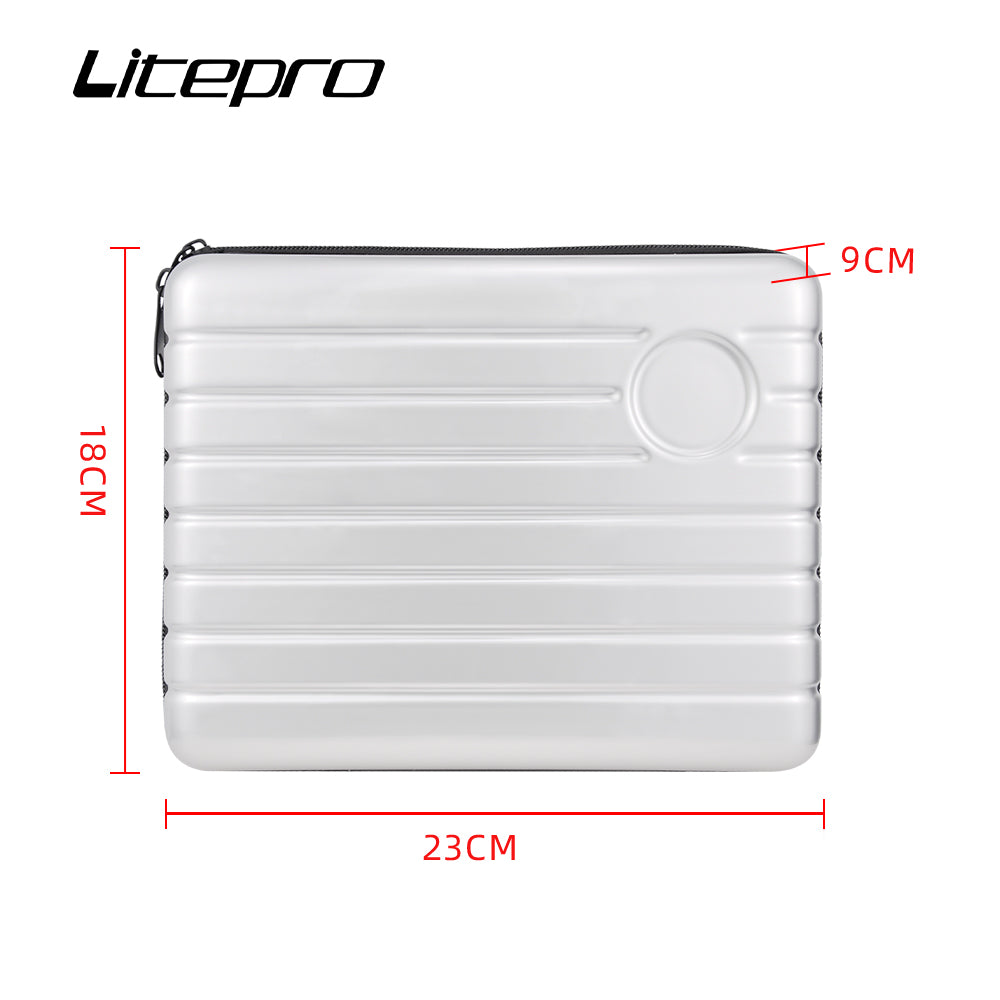 Bolsa delantera plegable para bicicleta, alforja de nariz de cerdo para Brompton