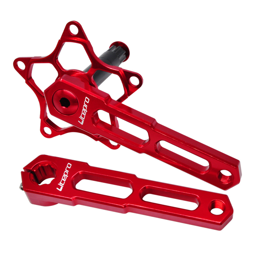 Litepro P613 Folding Bicycle Integrated 5 Claws Hollow Crank