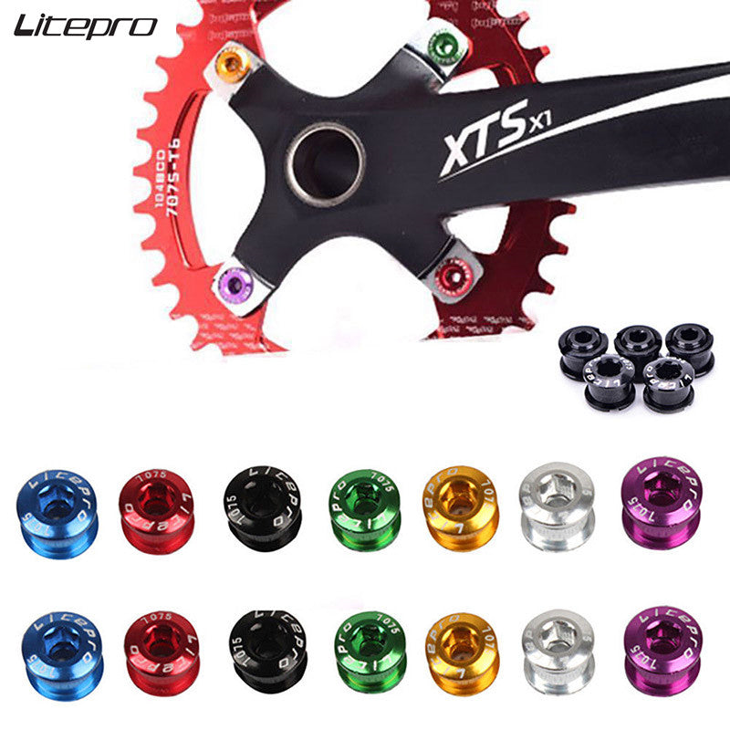 Litepro Bike Chainring Bolts Single Speed(5pcs/lot)