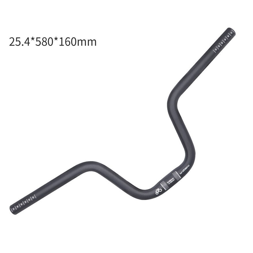 Litepro U-Shaped Handlebar for Brompton Bikes – 25.4x580mm, 120mm/160mm Lift, Aluminum Alloy