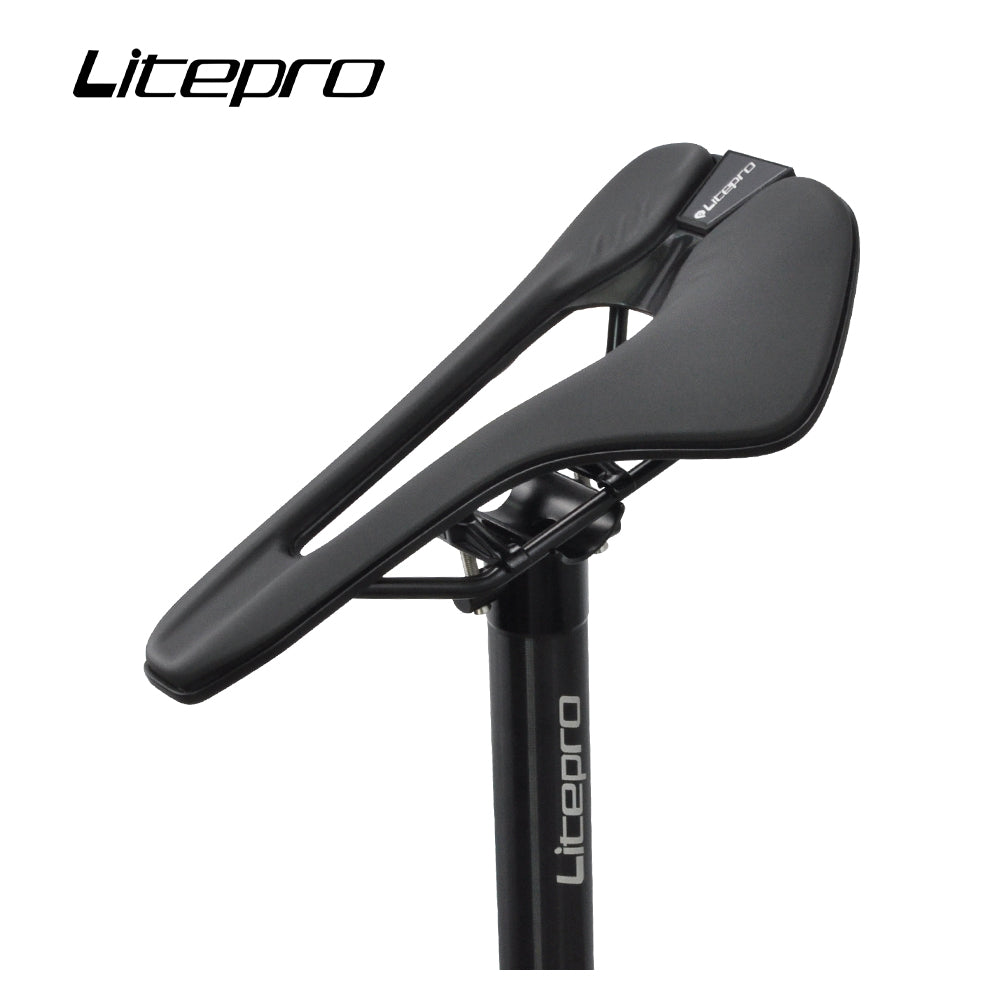 Litepro Hollow PU Leather Seat Saddle