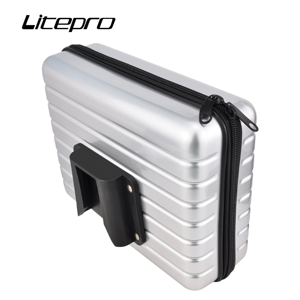 Bolsa delantera plegable para bicicleta, alforja de nariz de cerdo para Brompton