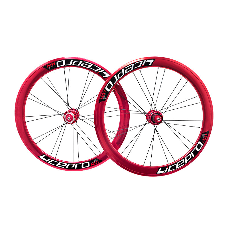Litepro S42 406/451 AERO Wheelset Disc/V Brake 74/130 100/130 100/135