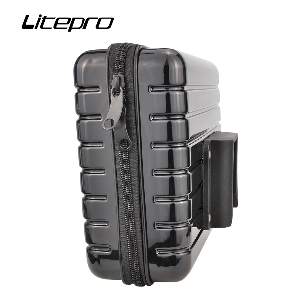 Bolsa delantera plegable para bicicleta, alforja de nariz de cerdo para Brompton