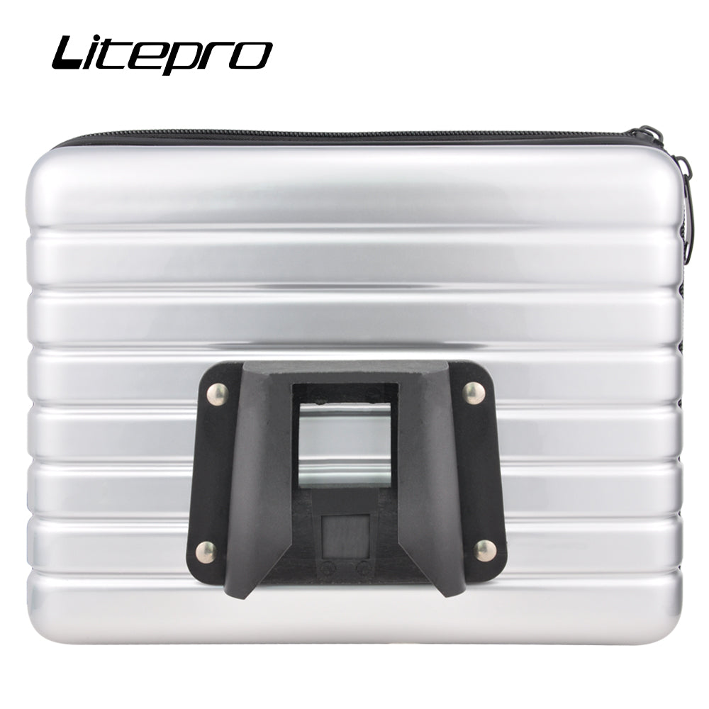 Bolsa delantera plegable para bicicleta, alforja de nariz de cerdo para Brompton