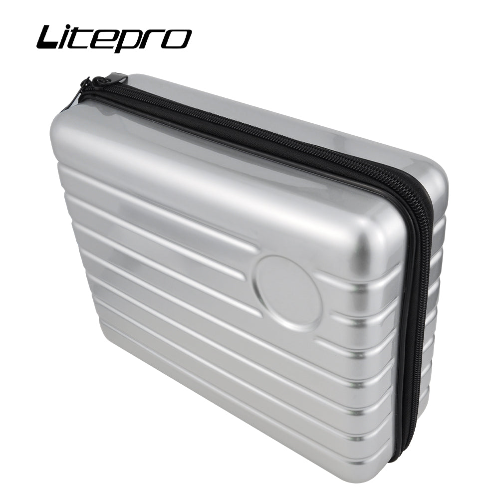 Bolsa delantera plegable para bicicleta, alforja de nariz de cerdo para Brompton