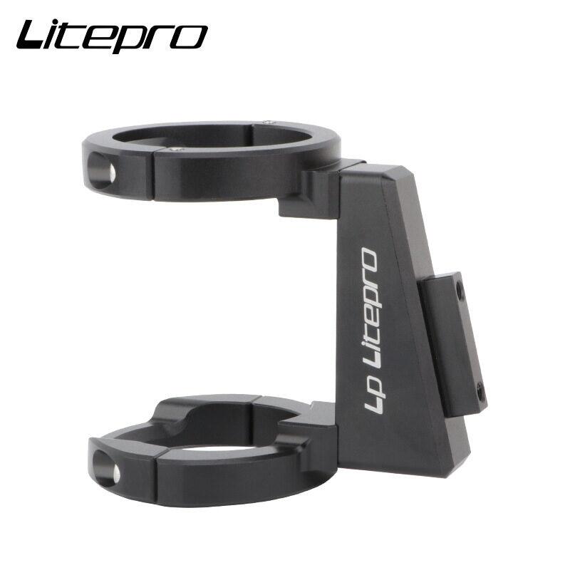 Litepro Elite Folding Bicycle K3 plus Pig Nose Front Bag Adapter Mount Alloy Modified Front Shelf Racks Bike For Fnhon Dahon