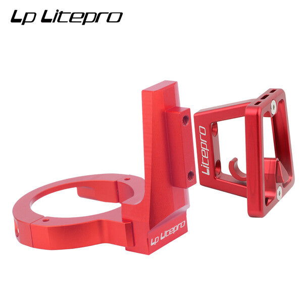 Litepro Folding Bike Front Pack Convert Bracket Front Rack Pig Nose Holder Adapter Compatible Dahon K3 P8 K3 PLUS Fohon 412 Bicycle