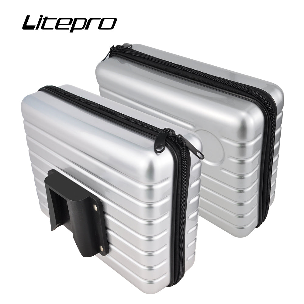 Bolsa delantera plegable para bicicleta, alforja de nariz de cerdo para Brompton