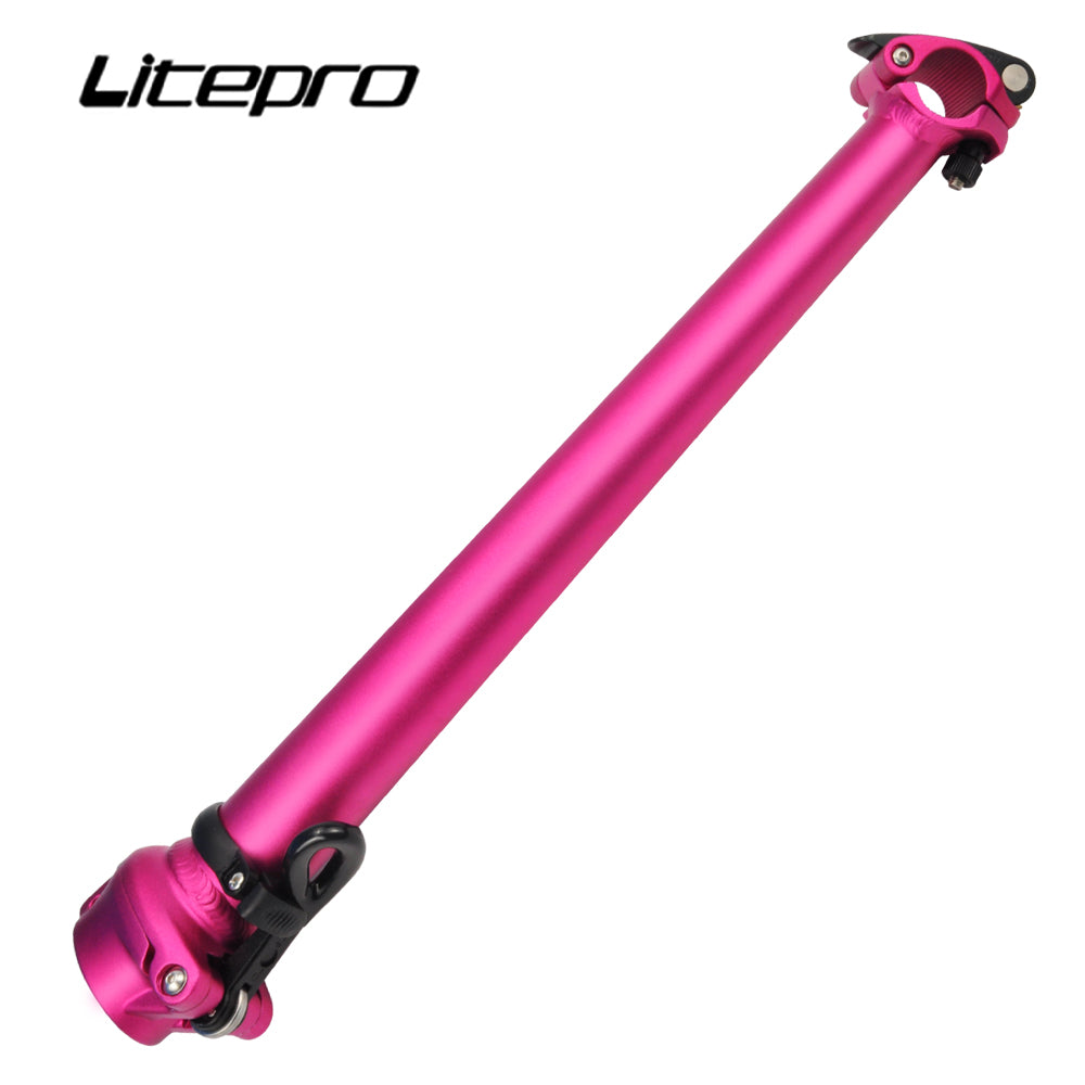 Litepro 40cm Quick-Release Head Tube – 25.4mm, Aluminum Alloy, 670g (Fits 14"/16"/20" Folding Bikes)