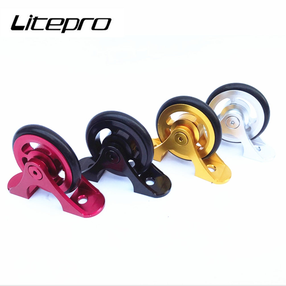 Guardabarros de goma de aleación de aluminio ultraligero que lleva ruedas fáciles para Brompton