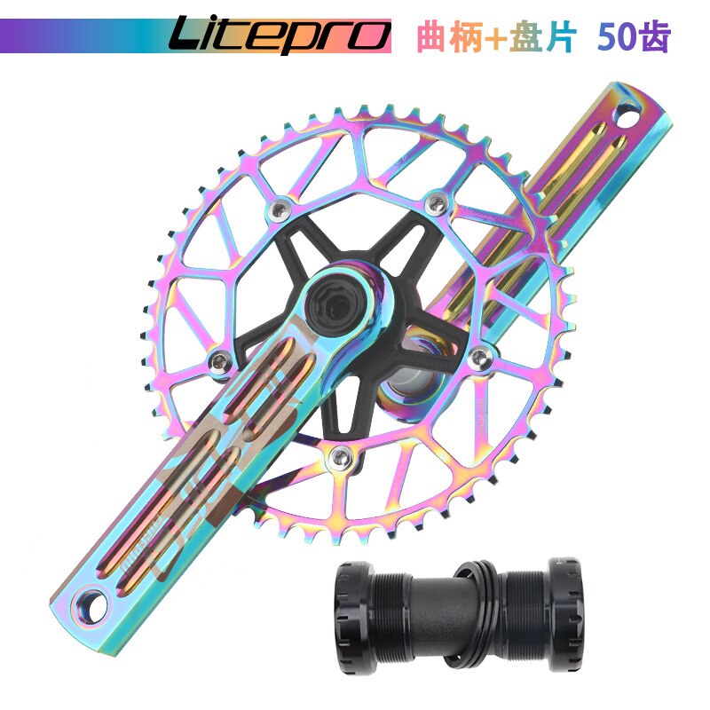 Litepro Edgepro Electroplating Integrated Crankset & Chainring