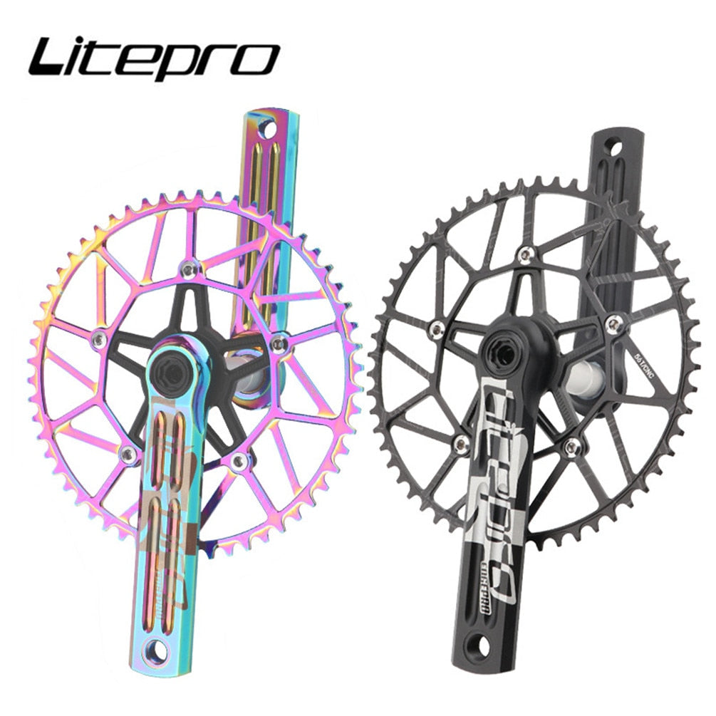 Litepro Edgepro Electroplating Integrated Crankset & Chainring