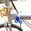 Perilla plegable para grifo de flor de ciruelo para bicicleta Brompton