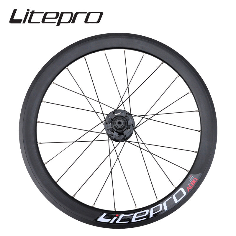 Litepro S42 406/451 AERO Wheelset Disc/V Brake 74/130 100/130 100/135