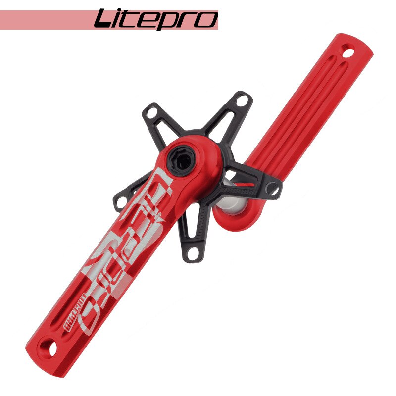 Litepro Edgepro Electroplating Integrated Crankset & Chainring