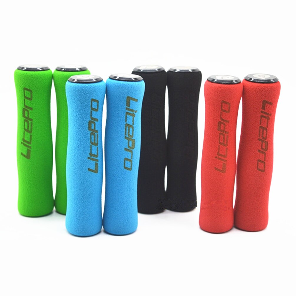 Litepro Sponge Bike Grips – 22.2mm, 120mm, Ultra-Soft, Shock-Absorbing (34g/Pair)