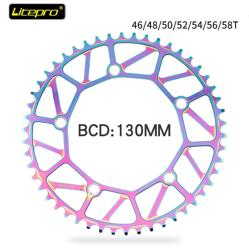 Litepro Folding Bike Electroplating Color Chainring