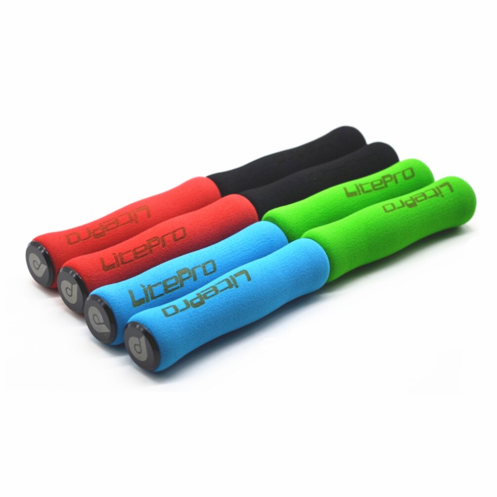 Litepro Sponge Bike Grips – 22.2mm, 120mm, Ultra-Soft, Shock-Absorbing (34g/Pair)
