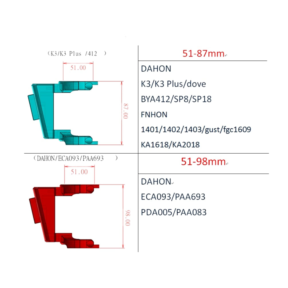 Litepro 51-98MM 51-87MM Pig Nose Pannier Adapter For Dahon Fnhon Gust