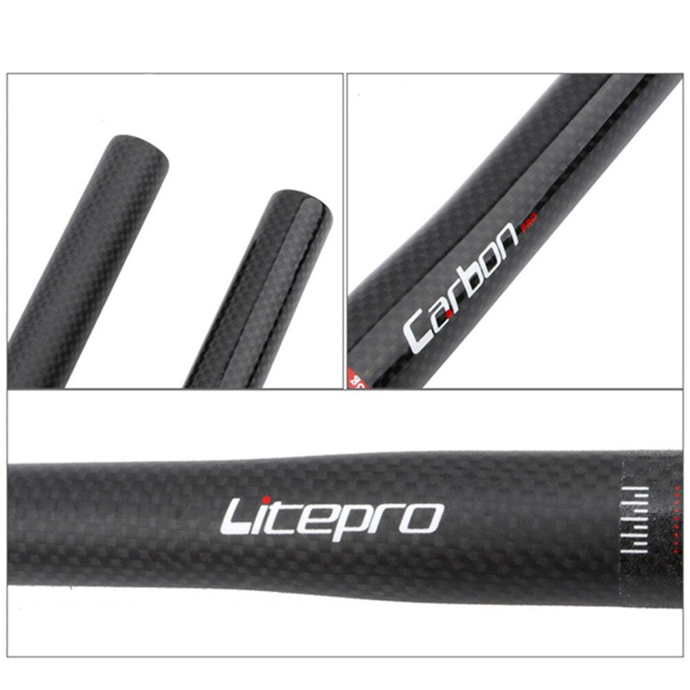 Manillar recto de fibra de carbono Litepro 25,4*580MM