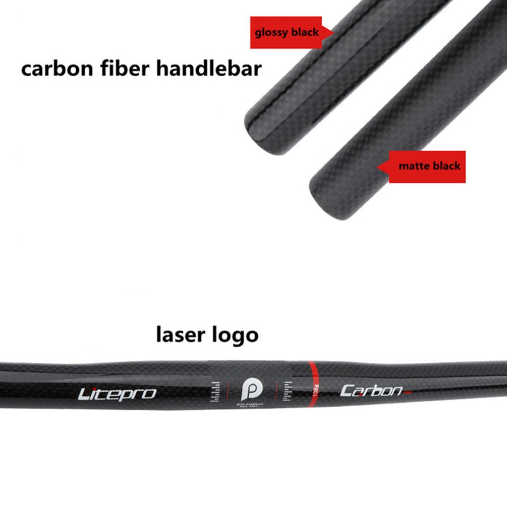 Manillar recto de fibra de carbono Litepro 25,4*580MM