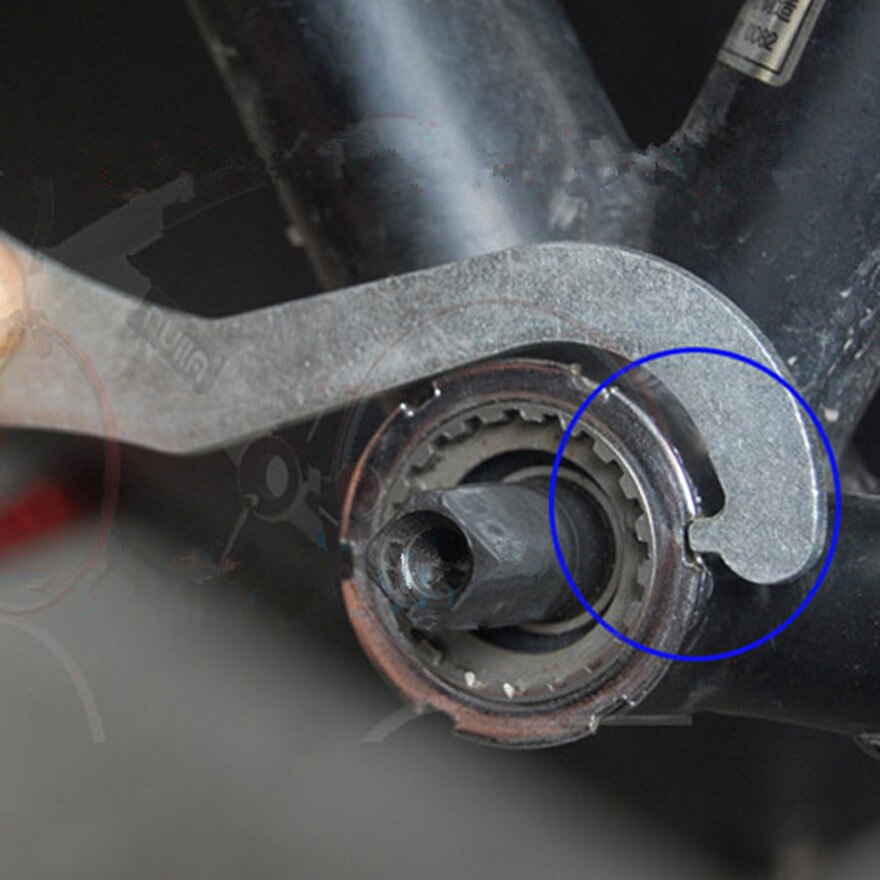 Open end wrench with tail hook MTB Mountain Bike Wrench repair tool Bicycle crankset axial Pedal Wrenches tools