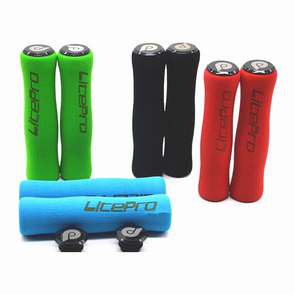 Litepro Sponge Bike Grips – 22.2mm, 120mm, Ultra-Soft, Shock-Absorbing (34g/Pair)