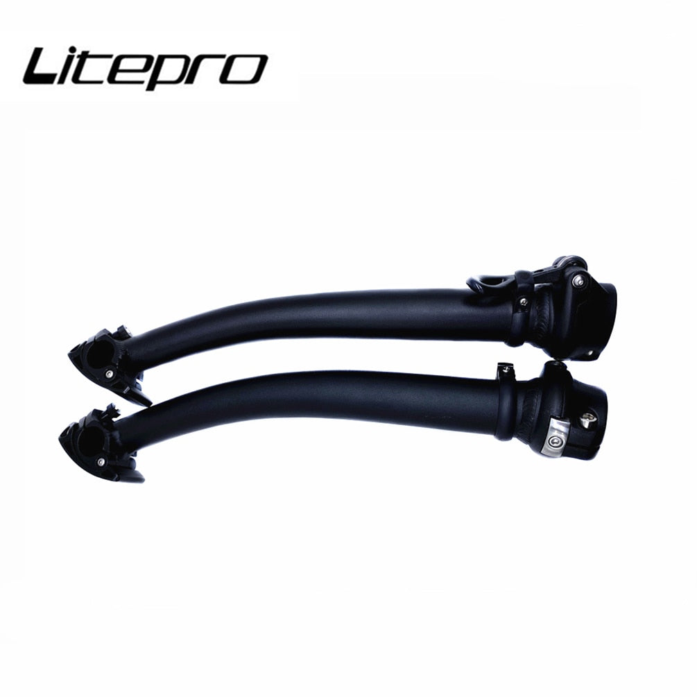 Litepro 37cm Gooseneck Quick-Release Head Tube – Left/Right Fold, Lightweight 647g, Forward-Leaning Design