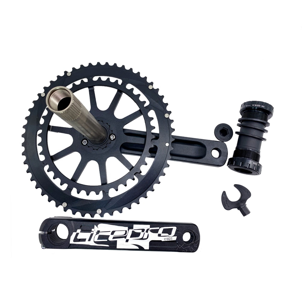 Litepro EDGE Integrated Chainwheel Chrysanthemum Double Chainring