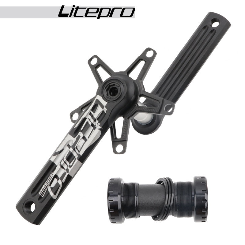 Litepro Edgepro Electroplating Integrated Crankset & Chainring