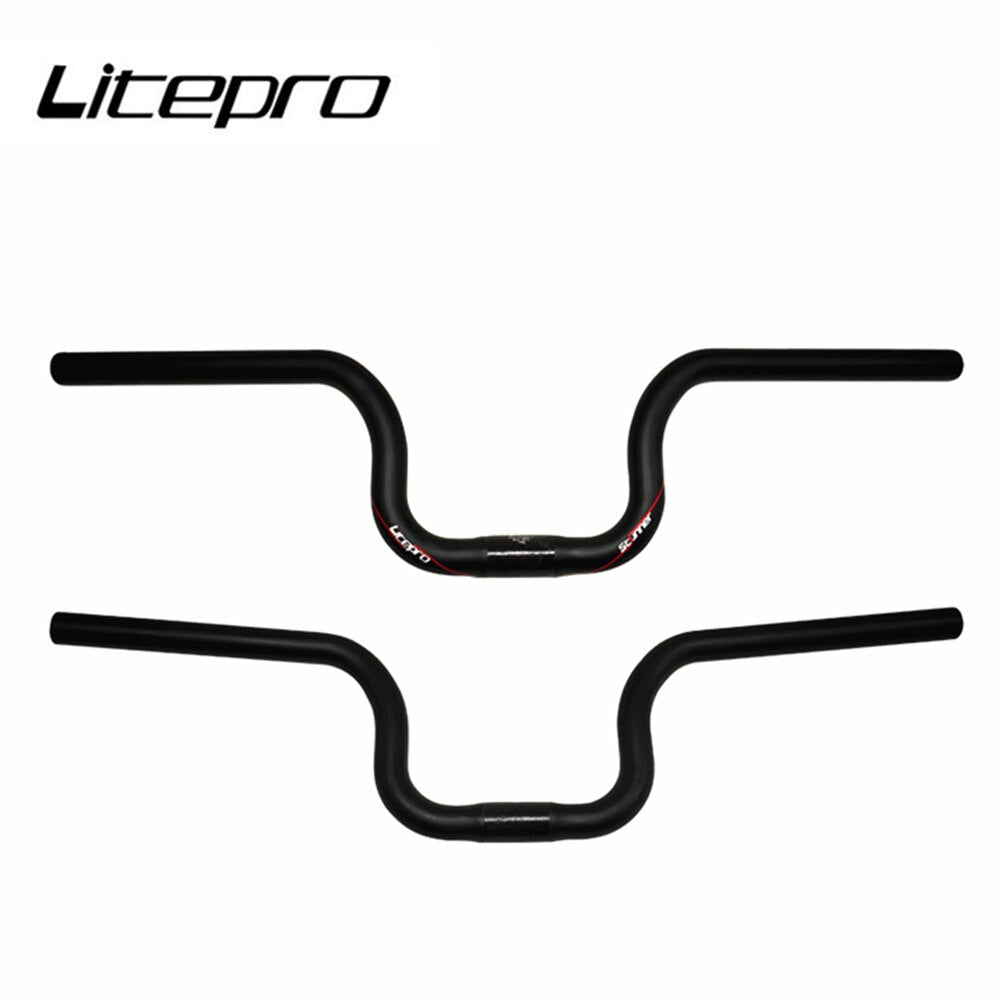 Litepro Stunner Handlebar – Carbon Fiber/Titanium Alloy, 25.4×580mm/540mm, 60-150mm Lift (155g-260g)