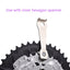 Mountain Bike Spanner Wrench Fixing Tool Dental Disk Spool Removal and Installation Flat-head screwdriver