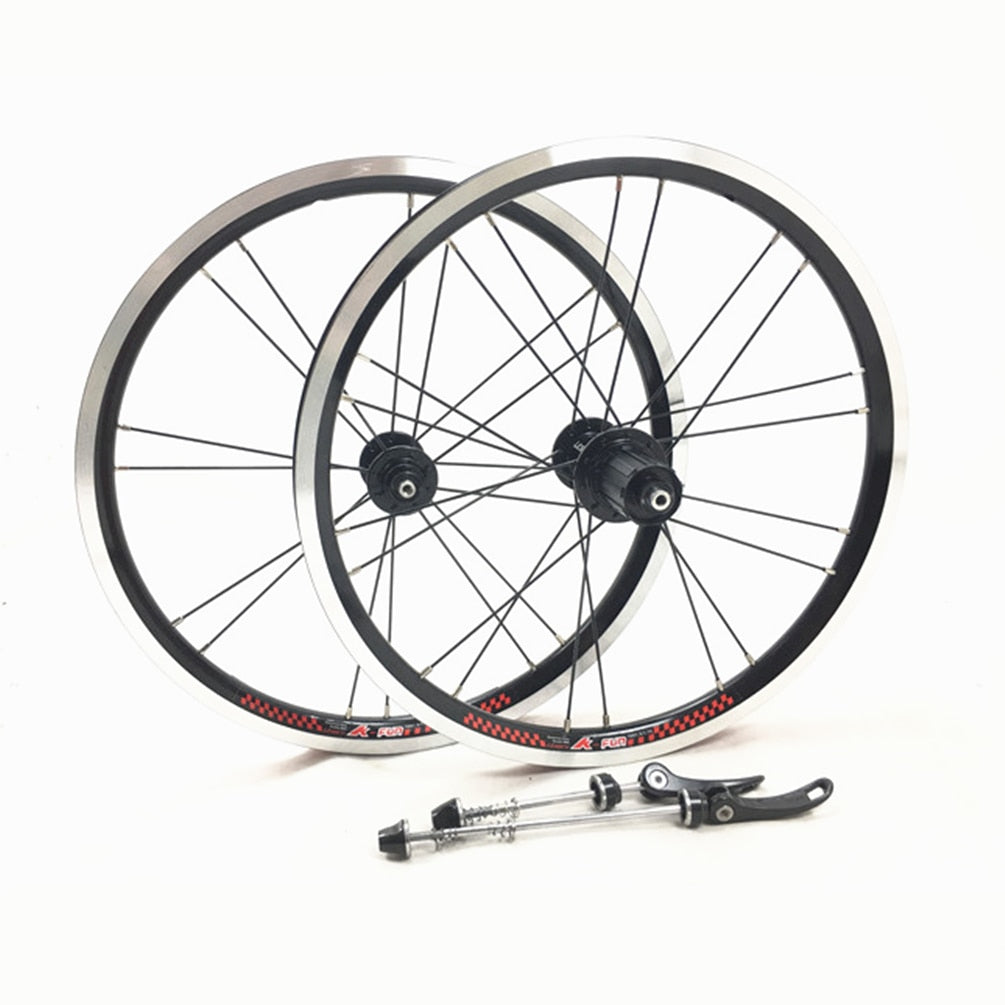 Litepro 16 Inch 349 Wheelset Front 2 Rear 4 Bearing 11 Speed 74 130MM