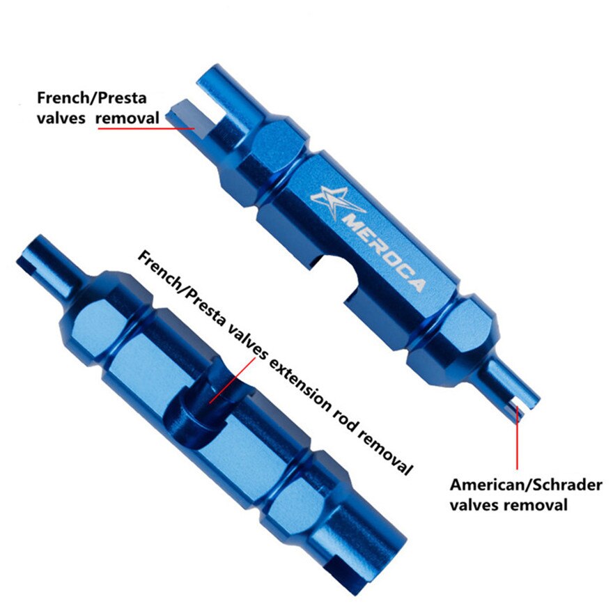 French Presta Valves Road Bicycle American Schrader Core Wrench Tire Tube MTB Mountain Extension Rod Disassembly Repair Tool