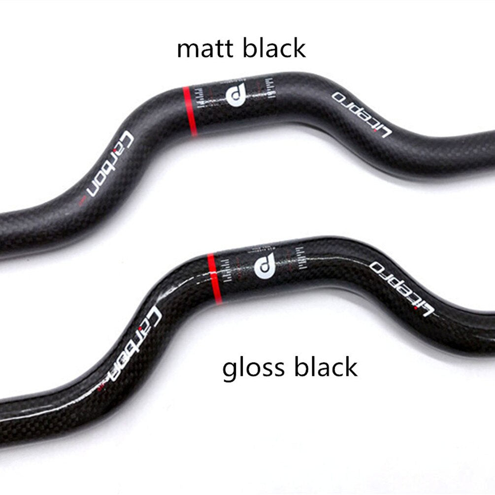 Litepro M-Style Carbon Fiber Handlebar – 25.4×580mm, 50mm Rise, Ultra-Light 105g
