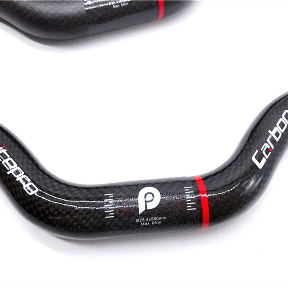 Litepro M-Style Carbon Fiber Handlebar – 25.4×580mm, 50mm Rise, Ultra-Light 105g