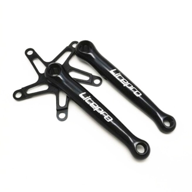Litepro 170mm Fan-Shaped Square Hole Hollow Crankset