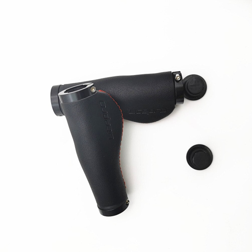 Litepro PU Leather Bike Grips – 22.2mm, 128/132mm, Premium Synthetic Leather (140g/200g per Pair)