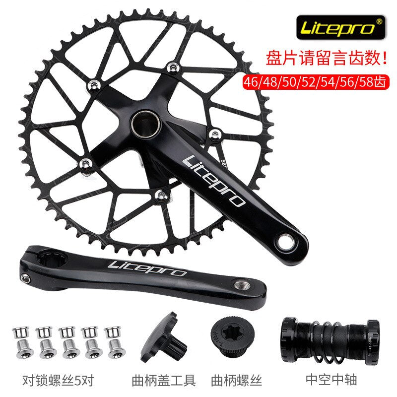 Plato hueco Litepro y platos y bielas integrados