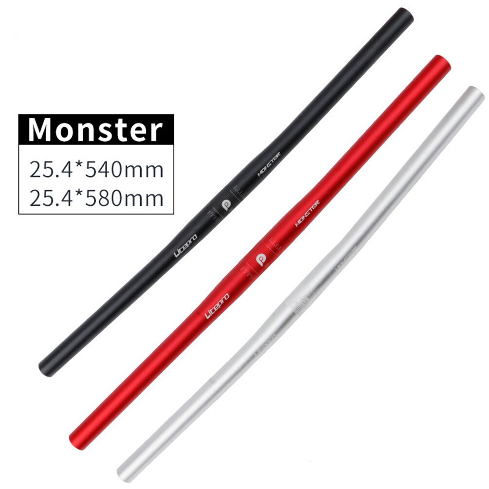 Litepro Monster Handlebar – 25.4×540/580mm, 6061-T6 Aluminum, Forged & Heat-Treated (167g-186g)