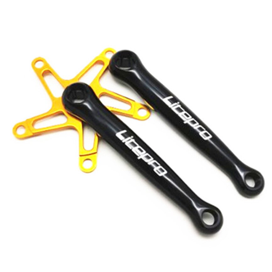 Litepro 170mm Fan-Shaped Square Hole Hollow Crankset