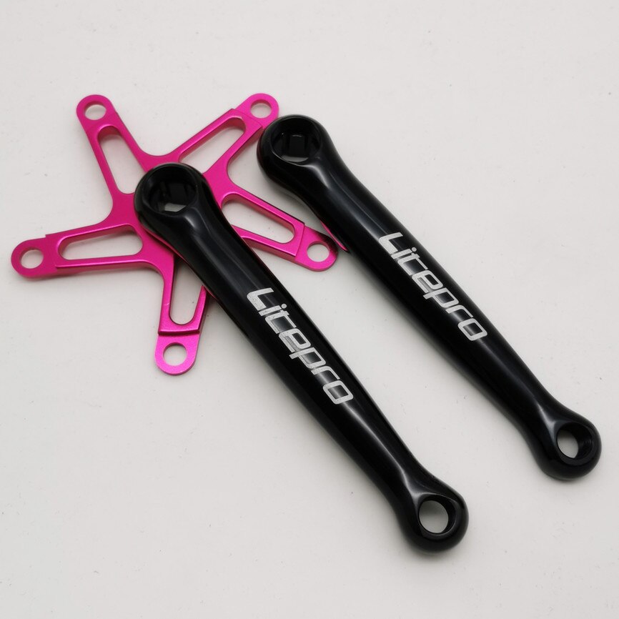 Litepro 170mm Fan-Shaped Square Hole Hollow Crankset