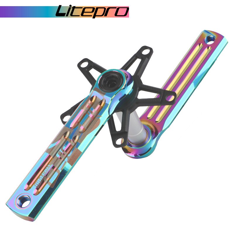 Litepro Edgepro Electroplating Integrated Crankset & Chainring