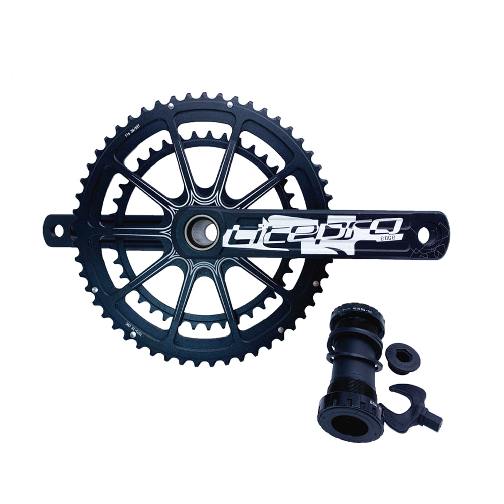 Litepro EDGE Integrated Chainwheel Chrysanthemum Double Chainring