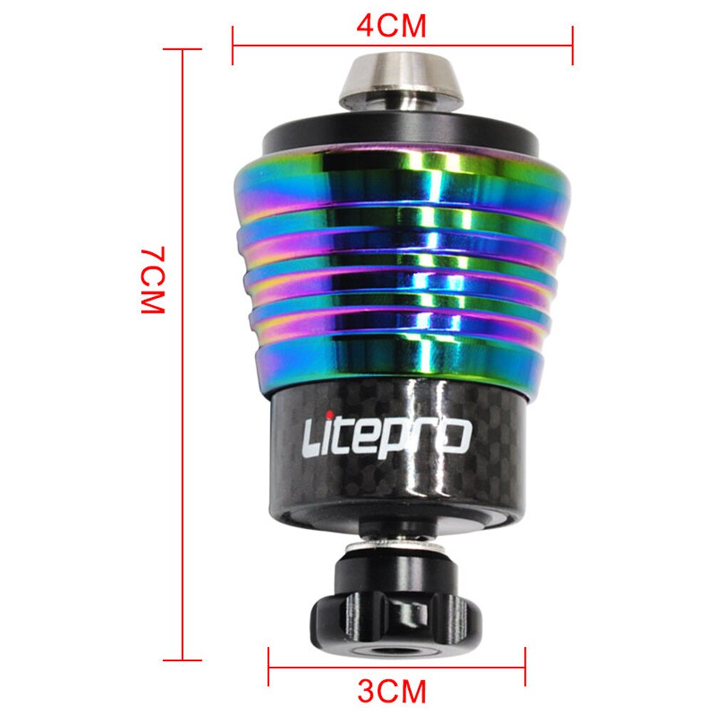 Amortiguador trasero de resorte de suspensión de fibra de carbono Litepro para Brompton