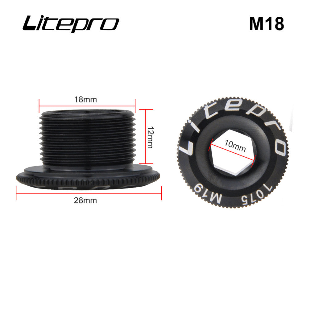 Litepro M18 M19 M20 Integrated Crank Screw Cover