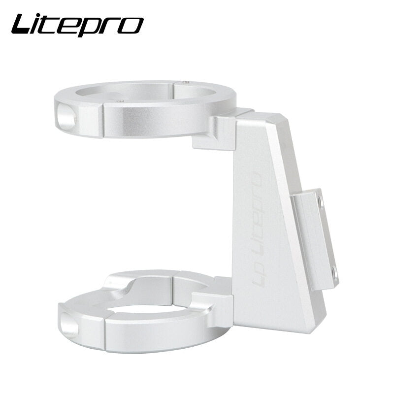 Litepro Elite Folding Bicycle K3 plus Pig Nose Front Bag Adapter Mount Alloy Modified Front Shelf Racks Bike For Fnhon Dahon