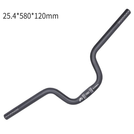 Litepro U-Shaped Folding Bike Handlebar – 25.4x580mm, 120/160mm Lift, Aluminum Alloy (275g/290g)