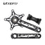Litepro Elite Hollow Integrated Cranks BMX Bike Aluminum Alloy 5 Claws Crank 116 mm Shaft With Ceramic Bottom Bracket